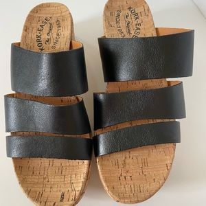 Like new Kork Ease Menzie sandal. Black, size 8M